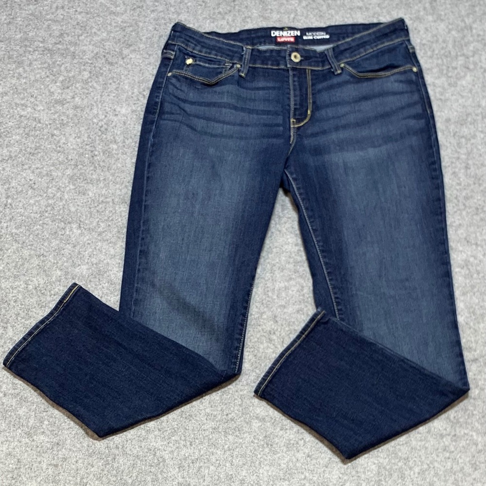 Denizen from Levis Modern Slim Cuffed Jeans Dark Washโ Blue 12 W31